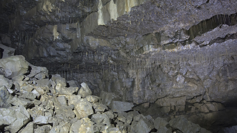 Inside of a cave in the United Kingdom