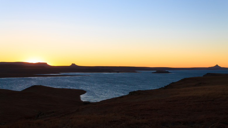 Landscape of Sterkfontein Dam, South Africa