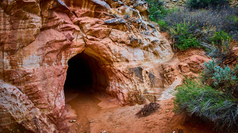 Cave opening in Utah