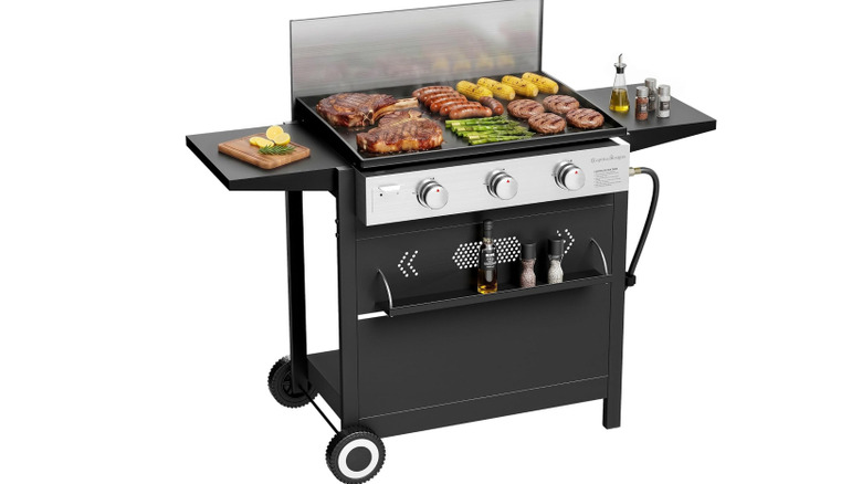Captiva Designs three-burner propane griddle