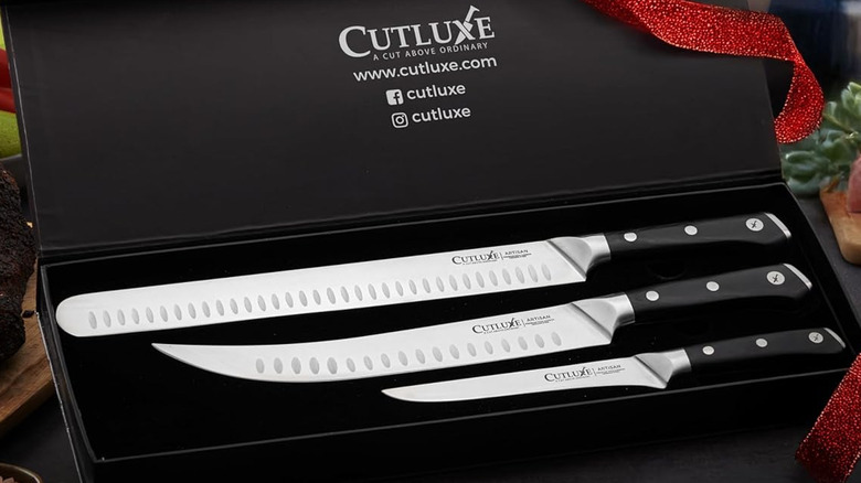 Cutluxe butcher knife set