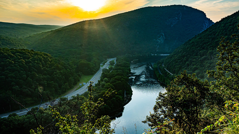 View over the Pocono Mountains