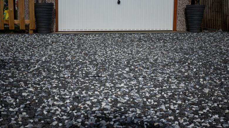 Weed-free gravel driveway