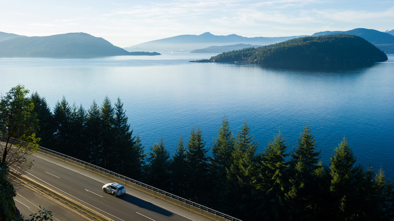 Scenic drive on highway 99