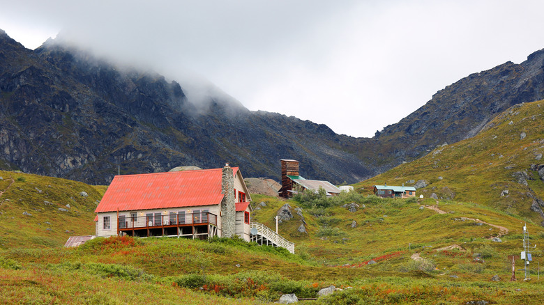 Remote accommodation in mountains