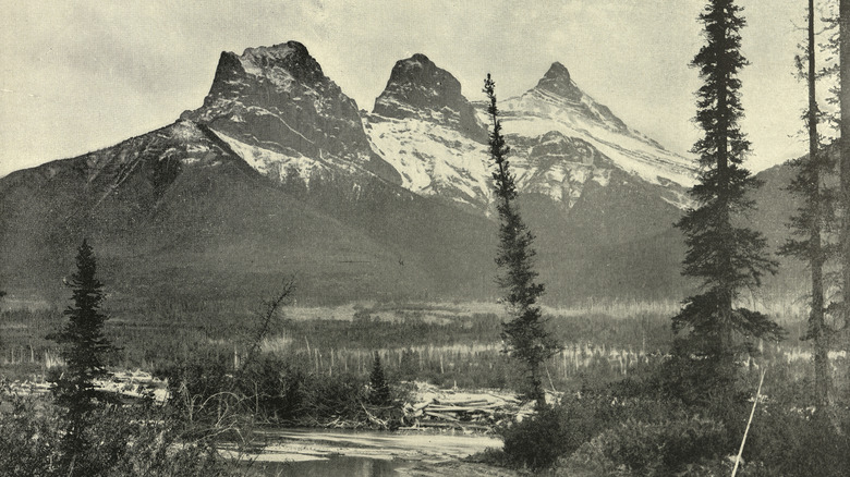 Vintage photo of Canadian wilderness