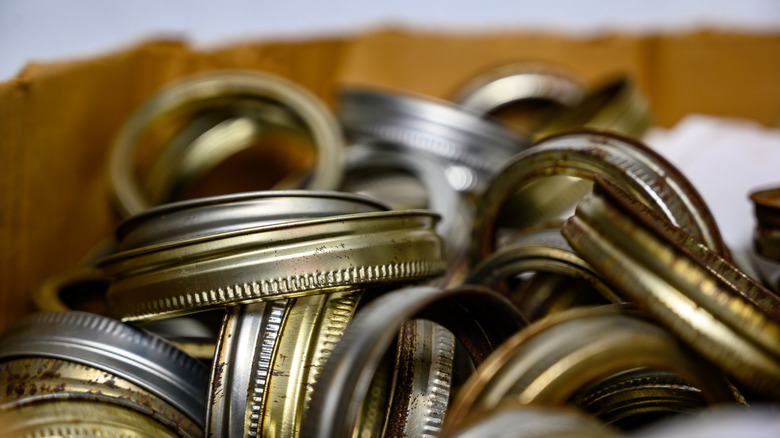 Rings from Mason jar lids