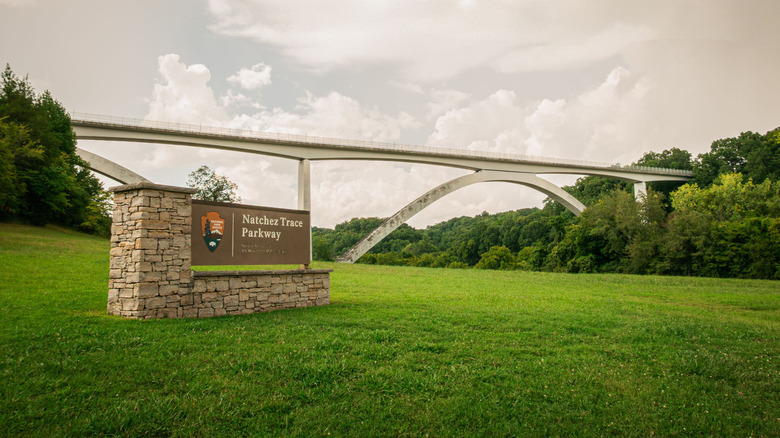Bridge that is part of the Natchez Trace Parkway