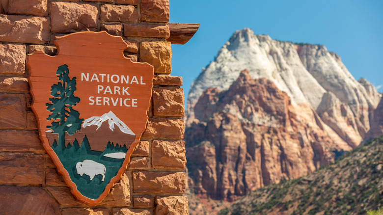 National park service sign