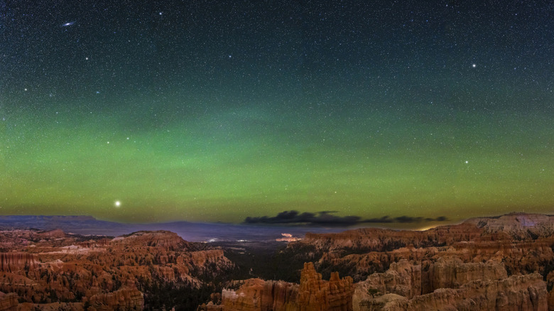 Night sky over Bryce Canyon with Fomalhaut visible