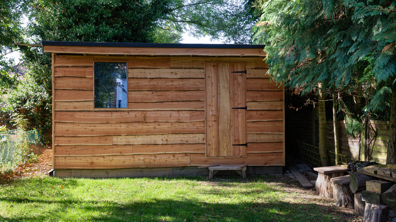 Rustic garden shed