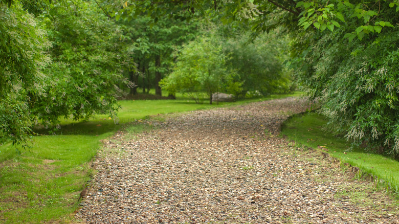 Gravel driveway