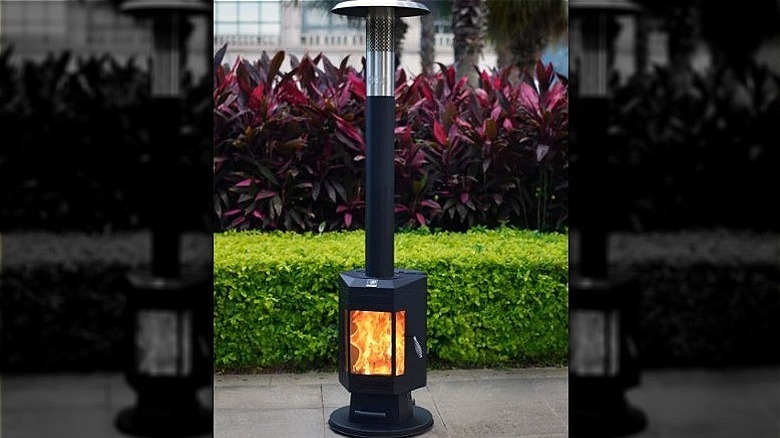FlamePro heater with plant background