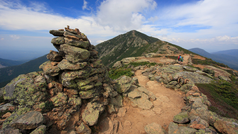hikers trek the Franconia Ridge Loop
