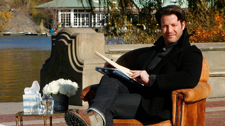 Nate Berkus sitting for an interview