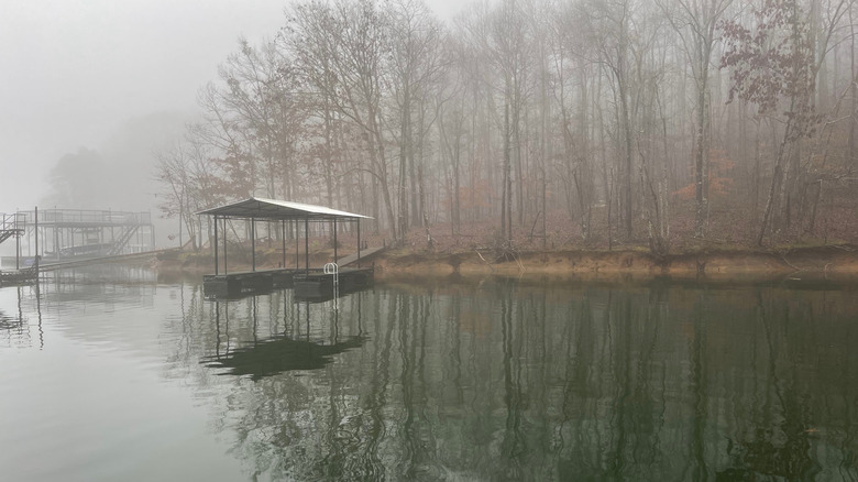 Foggy morning on Lake Lanier