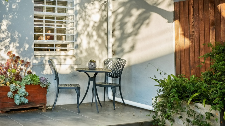 open porch primed for screening in