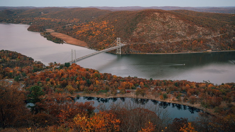 Bridge over the Hudson River in Bear Mountain State Park