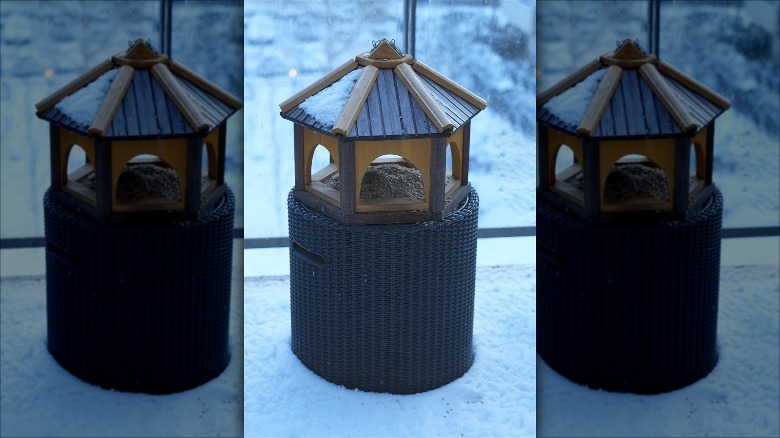 gazebo-style bird feeder