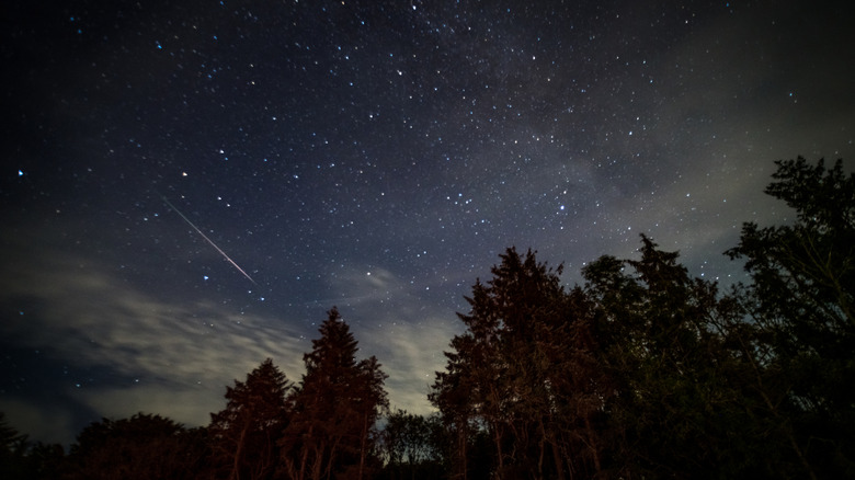 Meteor shower at Hawnby, North York Moors