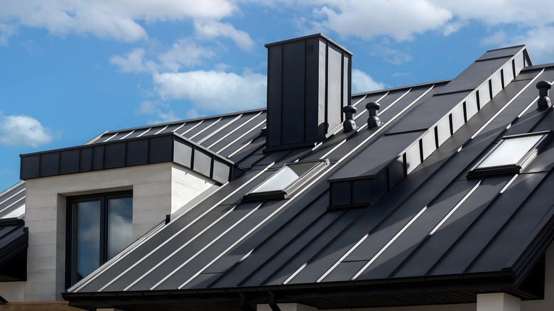 House with a metal roof